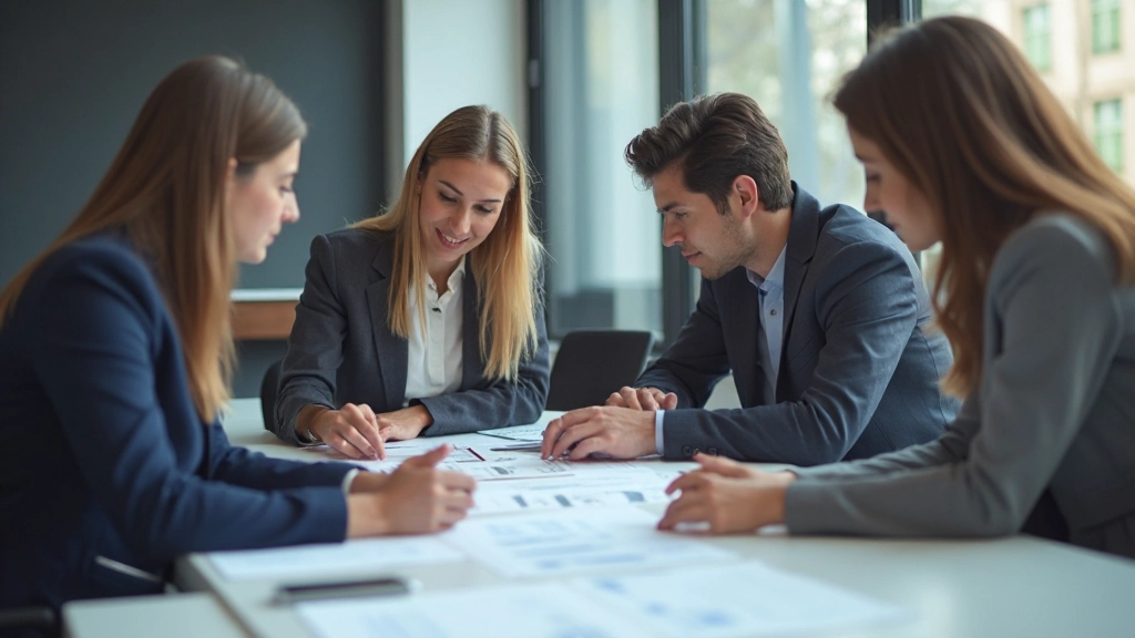Команда аналитиков проводит совещание в конференц-зале