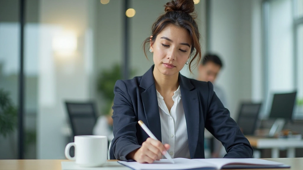 Профессиональное фото специалиста, использующего инструменты управления временем на рабочем столе